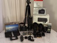 Komplett Canon-kit – 5D Mark IV + 4 objektiv och mer