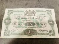Svensk Sedel - 1 Krona 1921