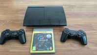 Ps3 superslim 500gb kanon skick 1 spel 2 hk
