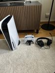 Playstation 5 disc Två kontroller + hörlurar