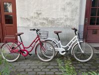 Barncyklar, Ortler Juniorcykel barn 24” vit + röd