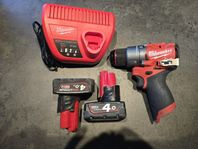 Milwaukee M12 Fpd2 med batteri/laddare