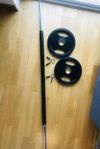 Säljer 5 kg Gummi Träningsskivor – Nästan Ny!