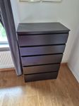 Byrå Malm 5 lådor