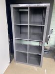 Ikea Kallax grå högglans 77x147 cm 8 fack 2x4