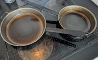 2 Kockums Carbon steel frying pans