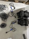 Martin Rush MH 2 Wash Moving Heads + kablar (4 st)