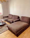 Ikea Kivik soffa med fotpall och Divan 