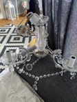 3 armad kristallkrona i glas 
