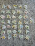 100 ostämplade valörlösa frimärken. Nom. värde 2200:-