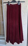 Kjol i velour Stl ca 38, 70-tal Retro