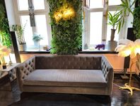Soffa Velour 3 sits grå