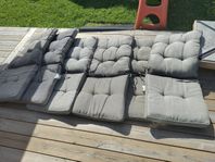 6 sittkuddar för utestolar