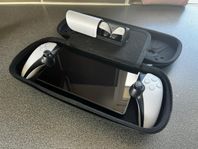 Playstation Portal, skyddsglas, bärväska och Pulse earbuds