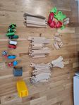 brio och ikea tågbana, vagnar och lok