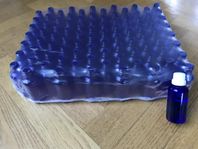 Blå glasflaskor 50 ml.