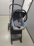 barnvagn+ babyskydd