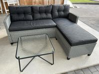 Loungesoffa med divan