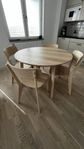 IKEA bord med 4 stolar
