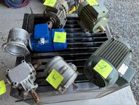Elmotorer, snäckväxel med motor