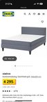 SÄBOVIK 160x200 Kontinentalsäng IKEA