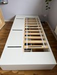 NORDLI Sängstomme med förvaring, vit, 90x200 cm, Ikea