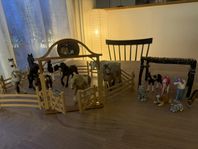 Schleich hästar hage skjul