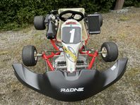 CRG Gokart m. Rotax Max Junior 125cc - Nyrenoverad