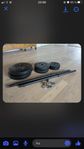 Skivstång 20 kg + step up bräda 