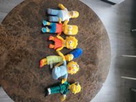 The Simpsons plush-set (2005) – Familjen + Grampa Simpson!