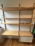 Svalnäs IKEA hyllor och skrivbord