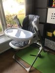 LIONELO 2in1 Niles Barnstol och Babygunga med Gunga - Grå
