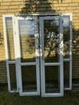 Parfönsterdörr med glasparti