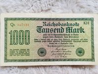 Tusen Mark - Reichsbanknote