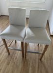Ikea BERGMUND Barstol, ekmönstrad, 62 cm