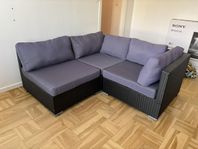 Utemöbler justerbar soffgrupp