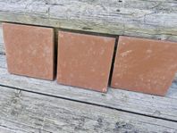 klinker terracotta 15x15 gamla men oanvända