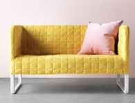 Gult överdrag till Ikea Knopparp soffa
