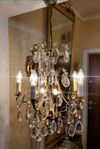 Gammal kristallkrona Barock 30-40 talet 