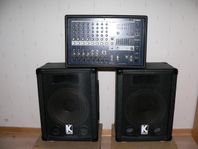 Sånganläggning med Yamaha EMX212S-12 kanal mixer