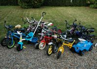 BARNCYKLAR; 3-hjuling, balanscykel mm