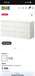 ikea malm byrå 6 lådor