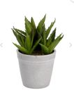 Aloe vera konstväxt, 17 cm