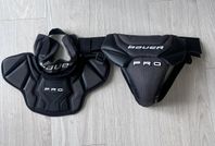 Målvakt: Halsskydd, susp, Bauer Pro