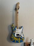 Blå/Gul Stratocaster