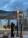 Två design ljusstakar och skulptur Man & Kvinna