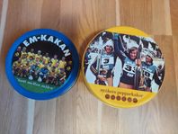 Två retro burkar