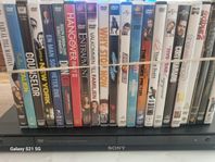 DVD Sony player med 22Dvd-filmer.Helt ny.