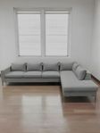 Mio Toronto 5-sits Soffa med schäslong i Ljusgrått Tyg