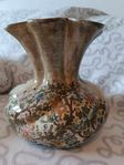 Vintage Italian Ceramic Vase with Floral Design - Gubbio
